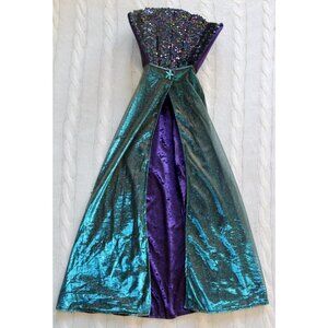 CHASING FIREFLIES Evil Mermaid Cape Dress Up Costume, Girl's Size 8 - 12